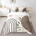 thumbnail image 2 of Homewish Geometric Stripes Circle 7-Piece Twin Bedding Sets for Female Men Teens,Vintage Aesthetic Bedding Comforter Set,Botanical Plants Leaves Breathable Sheet Sets,Breathable Home Decor, 2 of 8