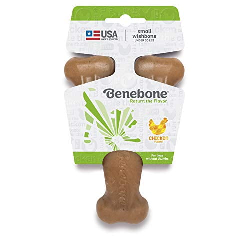 Benebone Wishbone Durable Dog Chew Toy for Aggressive Chewers, Made in