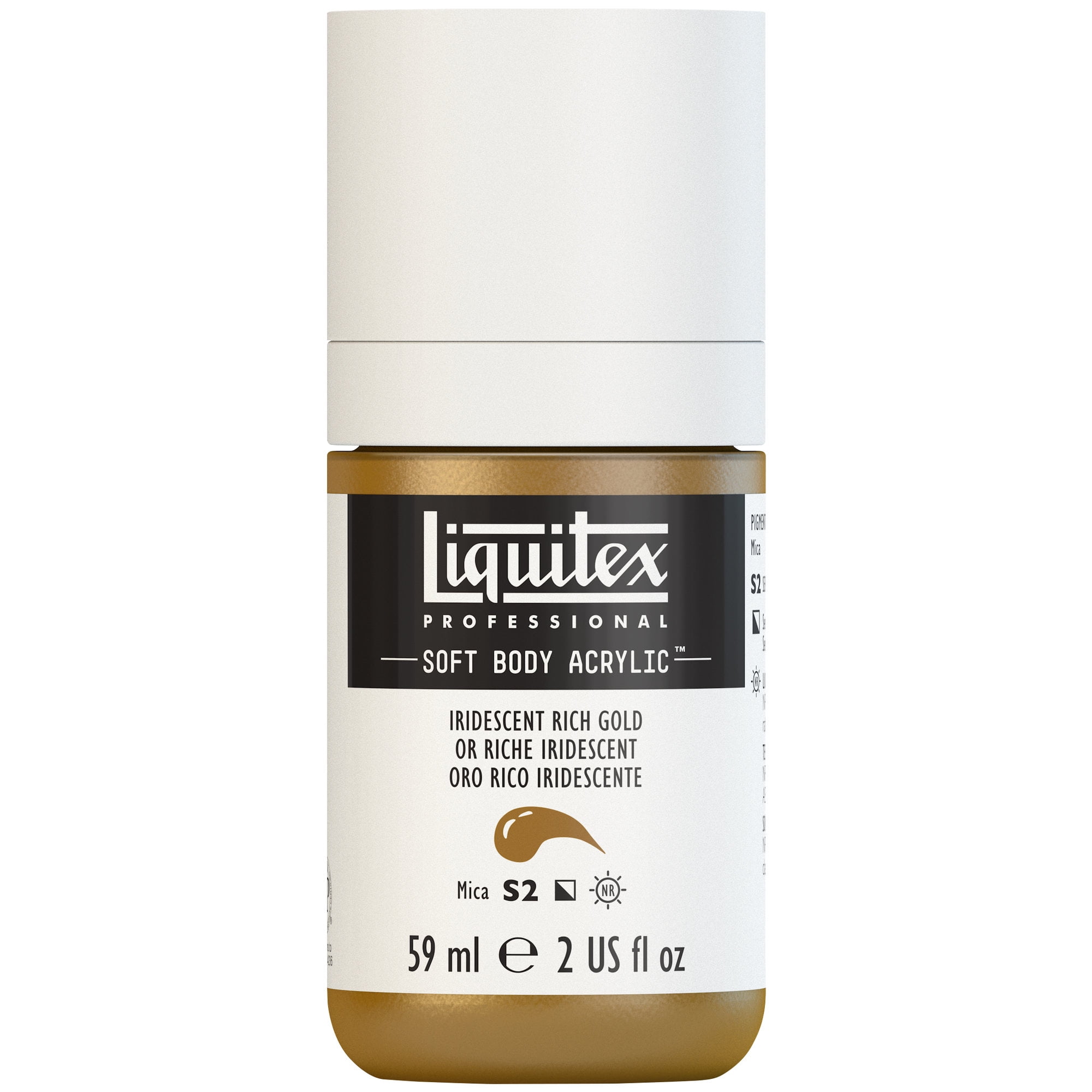 Liquitex Professional Soft Body Acrylic Color, 2 oz., Iridescent Rich Gold