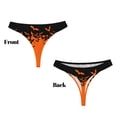 thumbnail image 3 of Balery Halloween With Black Bats Tangas de Algodón para Mujer con Estampado – Ropa Interior Sexy, Transpirable, G-string-XX-Large, 3 of 6