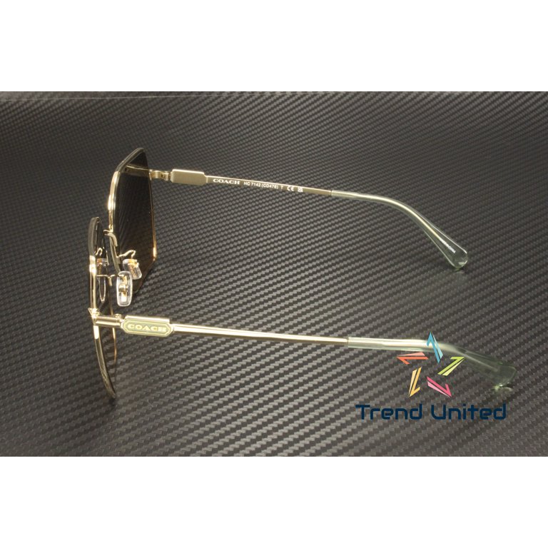 Sunglasses Coach HC 7142 900513 Cd476 Shiny Light Gold Green  display picture 1