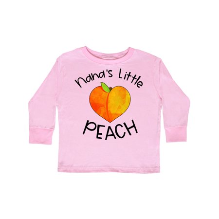 

Inktastic Nana s Little Peach Cute Peach Heart Gift Toddler Boy or Toddler Girl Long Sleeve T-Shirt