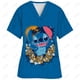thumbnail image 3 of Uniforme de enfermera con cuello en V y manga corta para dentista informal para mujer Uniforme superior Uniforme clínico de Disney Star Baby Stitch Uniforme de enfermera, 3 of 5