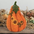 thumbnail image 3 of Calabazas artificiales, de otoño de Halloween, artesanías DIY, adornos para chimenea, mesa de comedor para el hogar, decoración 12cmx12cmx18cm, 3 of 7