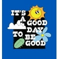 thumbnail image 2 of Positive Vibes It's Good To Be Good Blue Adult Long Sleeve Hoodie-XL, 2 of 3