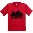 thumbnail image 3 of Inktastic Singapore City Skyline with Grunge Youth T-Shirt, 3 of 5
