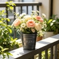 thumbnail image 3 of SHJHENG Rustics Iron Planter With Handles Vintage Metal Flower Pot For Indoor Outdoor Farmhouses Garden Centerpiece Decor, 3 of 5