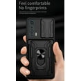 thumbnail image 3 of Heavy Duty Protection Case for Motorola Edge 20 Pro (Not 20), Magnetic Ring Kickstand Slide Camera with Card Holder Phone Cover for Motorola Edge 20 Pro LJK Gray, 3 of 9