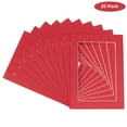 thumbnail image 2 of Deep Red Acid Free 18x24 Picture Frame Mats with White Core Bevel Cut for 13x19 Pictures - Fits, 2 of 3