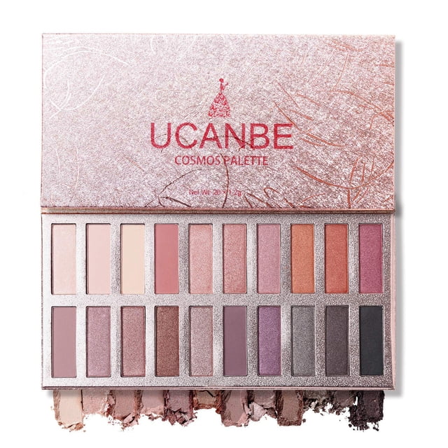 Paleta de sombras de ojos UCANBE Cosmos 20 colores nude de alta pigmentación