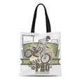 thumbnail image 1 of ASHLEIGH Canvas Tote Bag Motocross Urban Adventure Motor Vintage Helmet Moto Cycle Extreme Reusable Shoulder Grocery Shopping Bags Handbag, 1 of 1