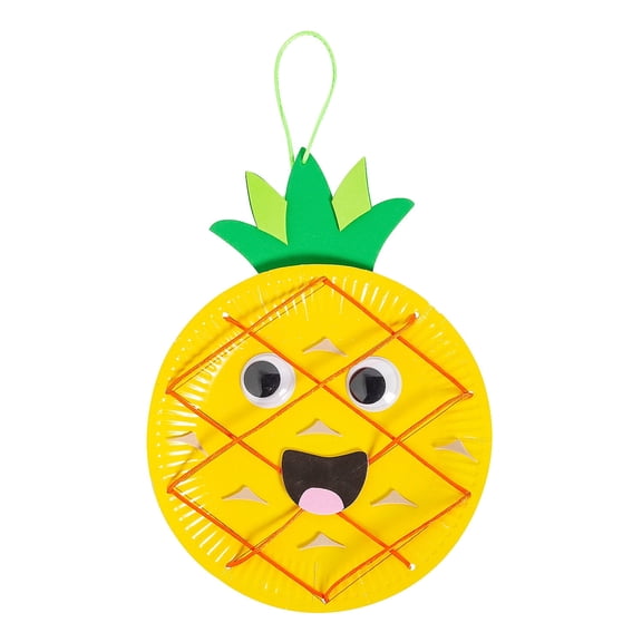 Fun Express Silly Pineapple Lacing Sign Craft Kit - Makes 12