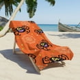 Hmsavn Halloween Decor Fine Fiber Beach Towel Fabric Bath Towel