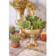 thumbnail image 2 of Wedding Decor Metal Compote Distressed Round Bowl with Stem 6.75 inch Rose Gold, 2 of 4