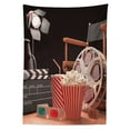 thumbnail image 3 of Ambesonne Movie Theater Tablecloth Rectangular Table Cover, Film Industry, 60"x90", Multicolor, 3 of 4
