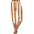thumbnail image 6 of YABCSAZ Capric Pants for Women Hip Lifting High Waist Tummy Control Pants Casual Loose Fit Soft Comfy Striped Yoga Pants Breathable Gym Workout Athletic Sports Pants, 6 of 6