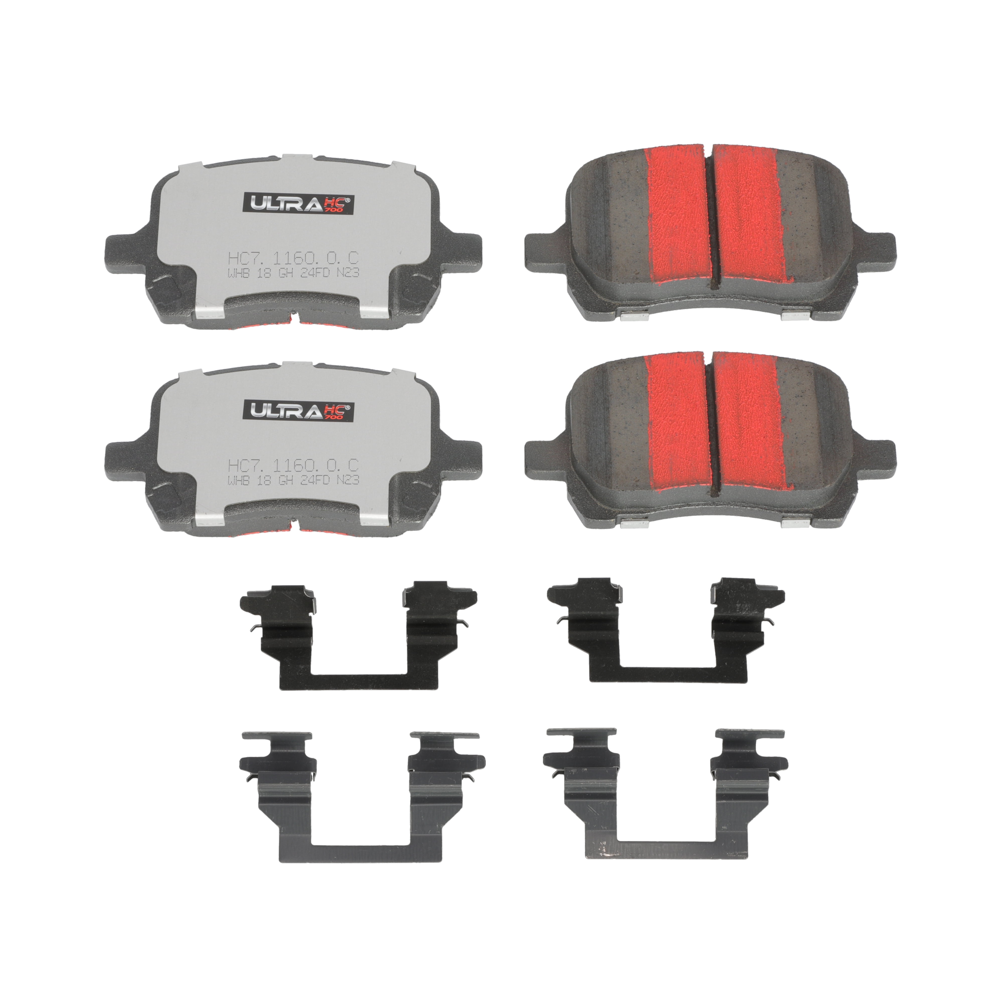 UltraHC 700 Brake Pad Set, Front HC7.1160.0.C, Chevrolet Malibu 2012-2007