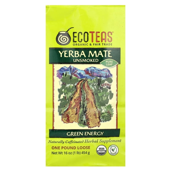 Eco Teas Yerba Mate Unsmoked 1 lbs Loose Tea