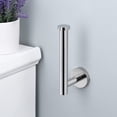 thumbnail image 3 of VirgilSon Chrome Toilet Roll Holder Stainless Steel Toilet Paper Holder Tissue Dispenser for Bathroom and Kitchen Contemporary Style Wall Mounted Polished Steel, 3 of 9
