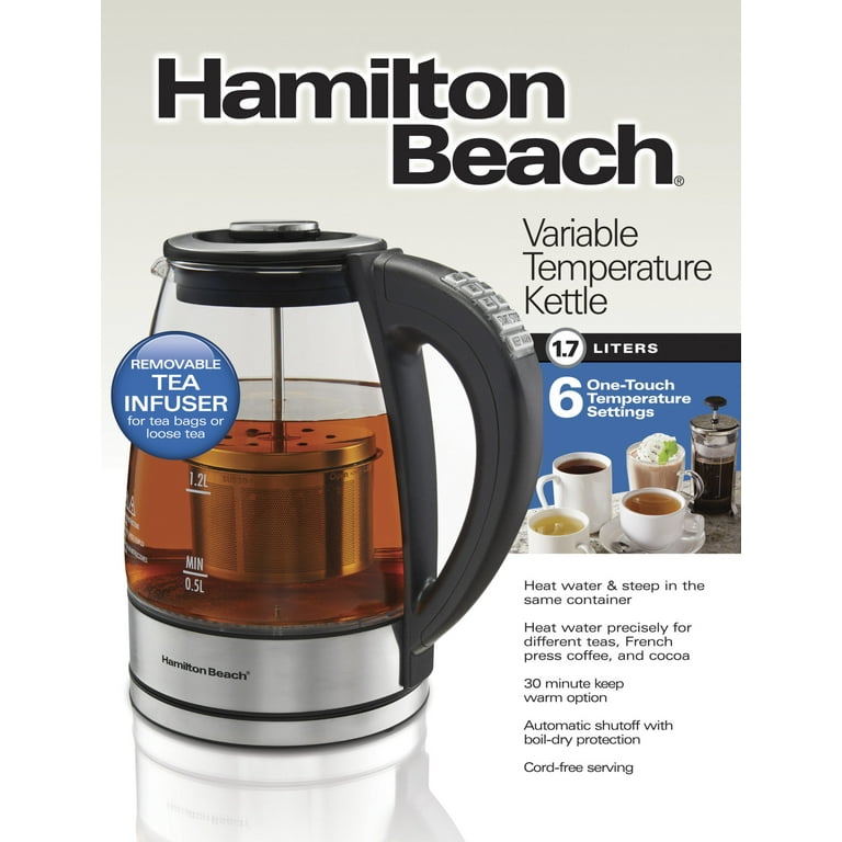 Hamilton Beach 1.7 Liter Variable Temperature Kettle - 40942