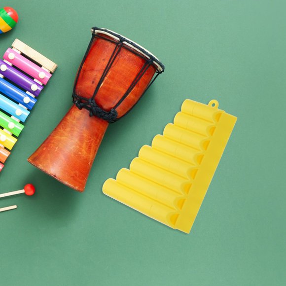 OULII Rosy Plastic Pan Flute C Key Easy to Learn Traditional Chinese Musical Instrument for School Band
