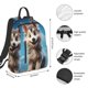 thumbnail image 2 of Disketp Blue Sky Cute Wolf Mochila Ligera e Impermeable, Mochila de Día Resistente para Viajes, Senderismo y Uso Diario para Hombre y Mujer, 2 of 7