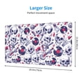 thumbnail image 2 of Xecao music Skull record mike for Waterproof Mouse Pad - Extended Contour Mouse Mat, Large Gaming Mousepad Laptop Keyboard Mat with Non-Slip Rubber Base, 2 of 8