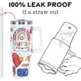 thumbnail image 6 of Nurse Gifts for Women 40oz Tumbler with Handle and Straw Lid,Nurse Accessories Vacuum Insulated Leak Proof Tumbler Gifts for Nurses,Nurses Week Gifts Stainless Steel Travel Mug,White Stethoscope, 6 of 7