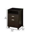 thumbnail image 6 of Cartesian 2 PC Home office desk and File Cabinet in Cappuccino, 6 of 7