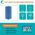 thumbnail image 4 of Hurricane 4 Pack HF4H21-01M Elite Aseptic Pool Spa Filter Cartridge Replacement, 4 of 11
