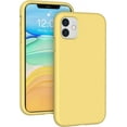 thumbnail image 1 of Designed for iPhone 11 Silicone Case, Protection Shockproof Dropproof Dustproof Anti-Scratch Phone Case Cover for iPhone 11, Yellow, 1 of 4