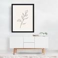 thumbnail image 2 of Artistic Minimalist Floral Line Drawing - Line Drawing Line Art Botanical Minimalist Nature Black and White Floral Modern Art Black Framed Wall Art Print 8 x 10 inches, 2 of 3