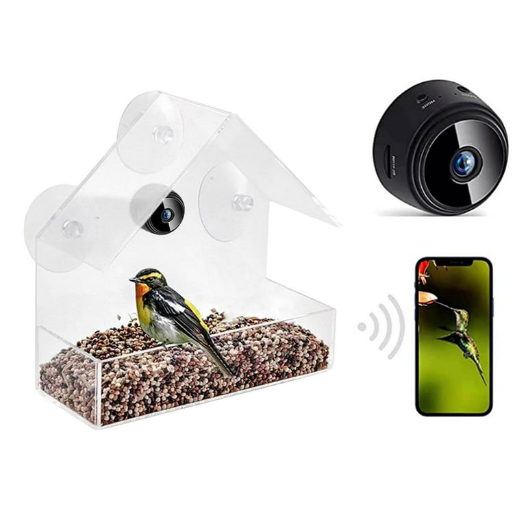 Feltree Bird Feeder Bird Feeder with Camera HD 1080P Camera WiFi