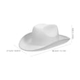 thumbnail image 2 of WEUVEB Sombrero Vaquero De Fieltro Ajustable Para Mujer Con Estilo Occidental Y Accesorio Para Fiestas, 2 of 8