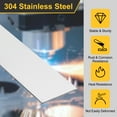 thumbnail image 3 of Uxcell Stainless Steel Strips, 304 Stainless Steel Metal Shim Stock Stainless Steel Flat Bar Gap Filler Trim Strip for DIY Craft Making 0.04"x2"x30" 3, 3 of 6