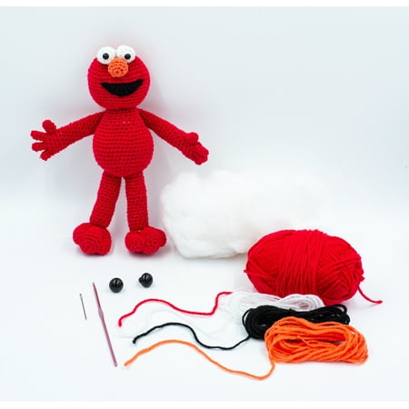 UPC: 0842093137153 | Lion Brand Yarn Sesame Street Amigurumi Kit Elmo Acrylic Multi-color Yarn 1 Kit