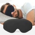 thumbnail image 2 of Soumake 3D Contoured Sleep Cover for Women Men Enhanced Eye Space for Side Sleepers Light Blocking Breathable Eye Patch with Adjustable Straps, 2 of 8