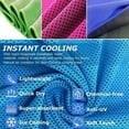 thumbnail image 3 of Cooling Towel 4 Pack for Neck and Face, Quick Dry Travel Sweat Towels for Hot Weather Camping Gym Workout, 3 of 7