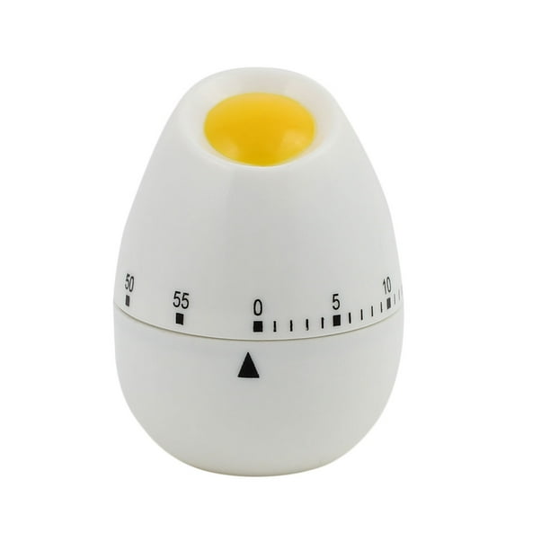 Temporizador mecánico de huevo salado de cocina de 60 minutos de 2.2x2.2x3 pulgadas