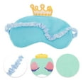 thumbnail image 2 of Unique Bargains 1 Pc Durable Crown Eye Mask for Travel Blue Fleece, 2 of 3