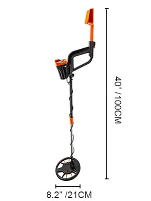 KFFKFF Metal Detector, Deep Sensitive Headphone Shovel 7.5KHz MD-3010 Metal Detector