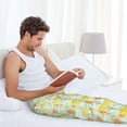 thumbnail image 5 of Honiee Tree Palms Lemon for men - a sleek fusion of Straight Pajama Pants, versatile Lounge Pants, and cozy Sleepwear, all rolled into one-Medium, 5 of 6