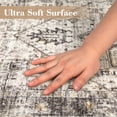 thumbnail image 7 of GlowSol 6' x 9' Washable Rugs Vintage Boho Area Rug Farmhouse Distressed Medallion Area Rug Non-Slip Low Pile Rug, Camel, 7 of 7