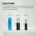 thumbnail image 3 of Rechargeable Battery 1￵4￵5￵0￵0 3.7V 25￵00m￵A￵h Rechargeable Lithium Battery for Flashlight, Toy Car & Remote Control Button Top Cell (Blue), 3 of 6