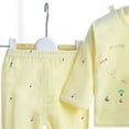 thumbnail image 6 of Curenmufel New Born Clothes Baby Girl 5PCS 0-3M Boys Girls Baby Cotton Clothes Tops Hat Pants Suit Outfit Sets OneSize 0-3 Months (Yellow,0-3 Months), 6 of 7