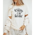 thumbnail image 3 of Writing Is My Favorite Shirt for Adults and Teens Cute Script Tee for Women Natural Shirt Adult Large, 3 of 4
