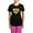 With Pink Pant, variant on CafePress - Hen Gold Glitter Heart Pajamas - Women's Short Sleeve Print T-Shirt and Pants Dark Cotton Pajama Set