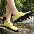 thumbnail image 6 of KOLILI Women Water Shoes Quick-Dry Aqua Shoes Non-Slip Barefoot for Beach Hiking Swim Pool Kayaking Surfing Yellow/Black 7.5, 6 of 6