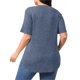 thumbnail image 2 of TaTaai Plus Size Everyday Top Women, Striped Short Sleeve Round Neck T-Shirt, Loose Fit Five Quarter Sleeve Blouse, Lightweight Soft Casual Apparel Gift, 2 of 9