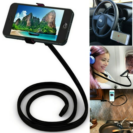 Cell Phone Holder, Best Smartphone Stand, Better Than a Tripod. Gooseneck Adjustable arm with Removable Mount for Desk, Table or Bed. Universal Fit iPhone, Samsung Galaxy. Lifetime
